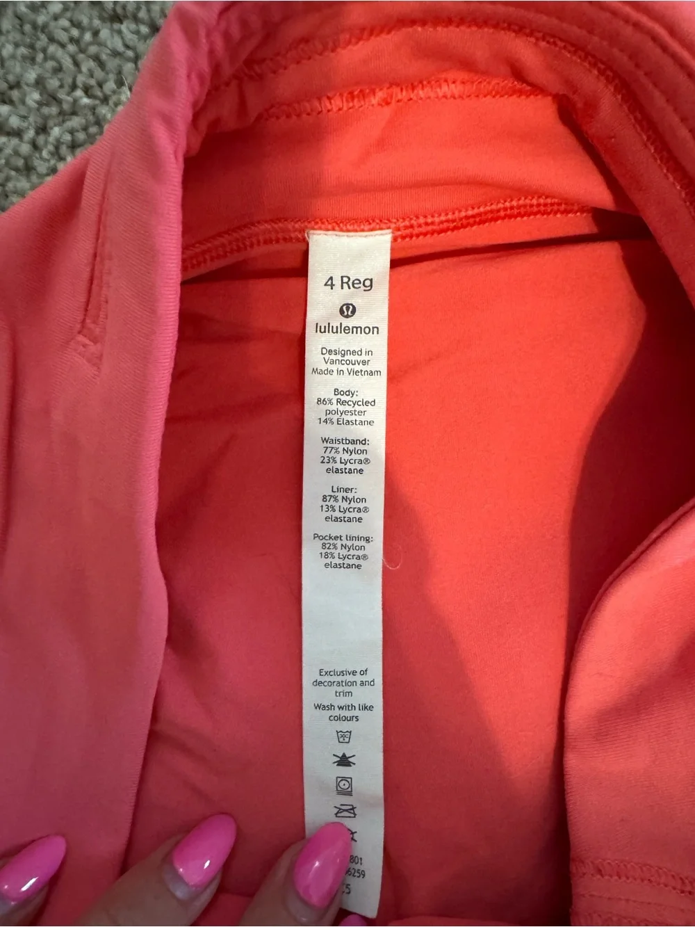 Lululemon pink skort